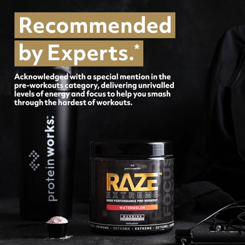 Protein Works | Raze Extreme Pre Workout Powder | Creatine, Caffeine & Beta Alanine |Energy Drink | Fruit Punch | 30 servings - Image 3