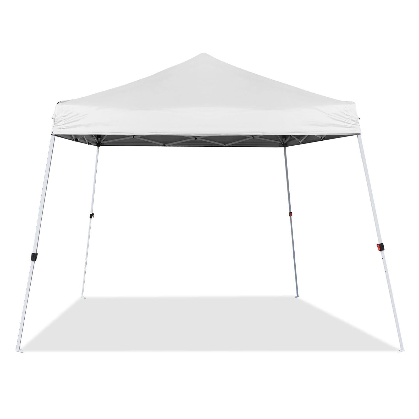 10X10 FT Pop Up Canopy, Outdoor Instant Canopy Tent Slant Legs with Carrying Bag, Portable Gazebo Shelter for Wedding Party,Commercial Event,Patio,Garden,Beach - 8X8 FT Canopy Cover