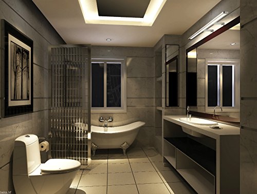 Luminaire LED de salle de bain chromé éclairage miroir