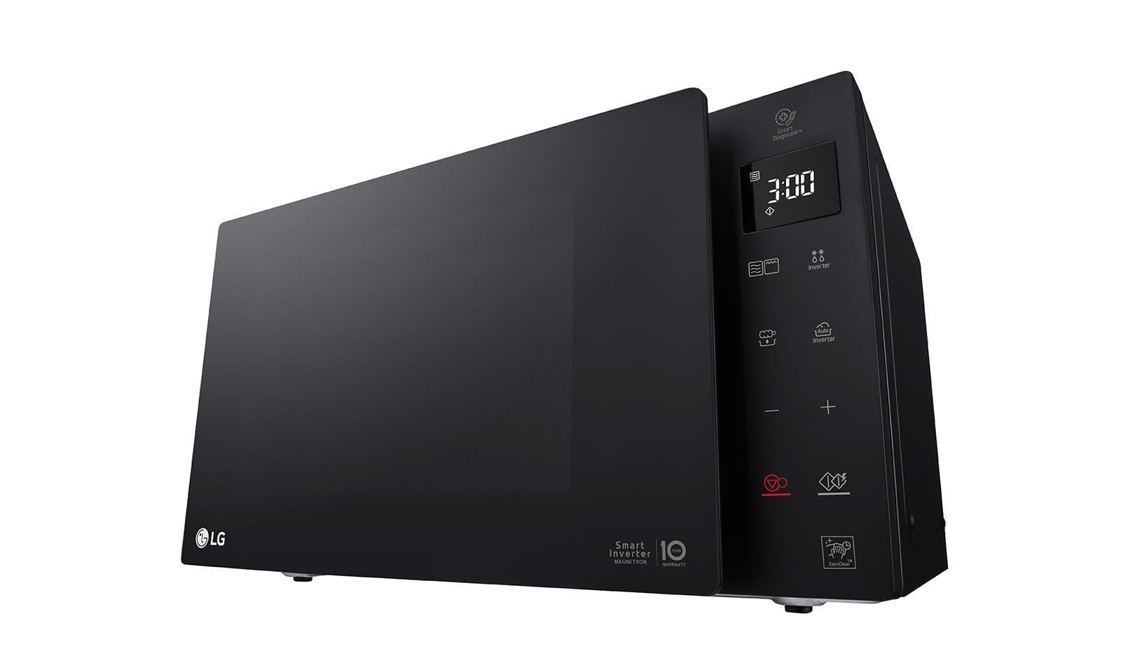LG MH6535GIB Forno Microonde Smart Inverter con Grill al Quarzo, 25 Litri, 1150 W, Programmi Automatici, 5 Livelli di Potenza Regolabili - Nero Fumè