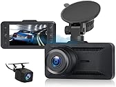 Oryzom Dashcam 4K Pro – Enregistrement Ultra HD avec caméras Avant/arrière, Vision Nocturne et Surveillance 24h/24(Chargeur de Voiture Standard 4k + 1080P + Allume-Cigare)