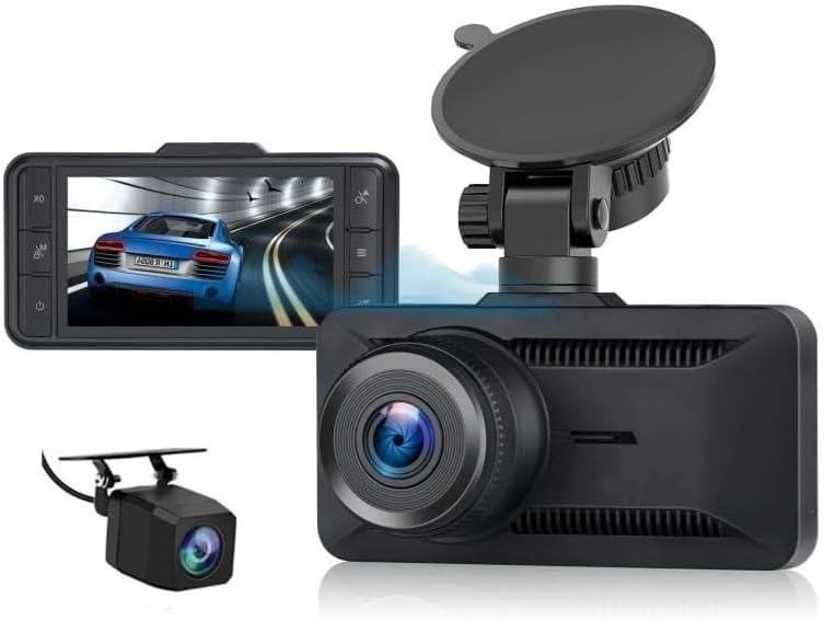Dashcam 4K Pro Oryzom avec caméra arrière et chargeur allume-cigare