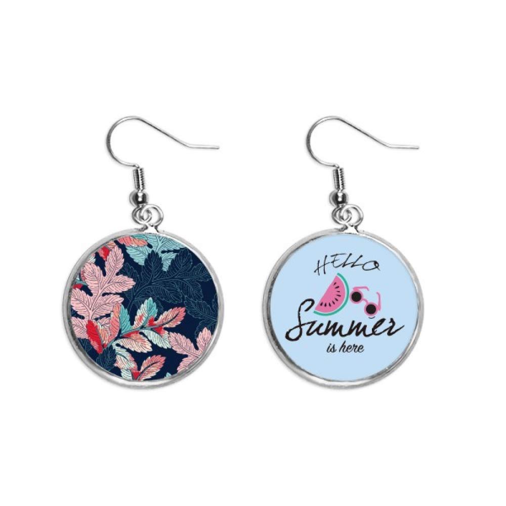 Pendientes de sandía estilo dibujo art para lóbulo de verano 5