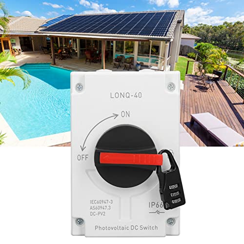 Interruptor Fotovoltaico CC 32A 4P Protector para Panel Solar Fuera de la Red 7