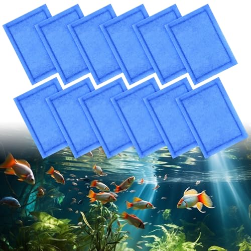 Lemecima 12 Pcs 10-20 Gallon Aquarium Filter Replacement for EZ-Change #2, Fish Tank Filter Cartridge for Aqua-Tech Brand 10 to 20 Power Filters for Healthier Fish