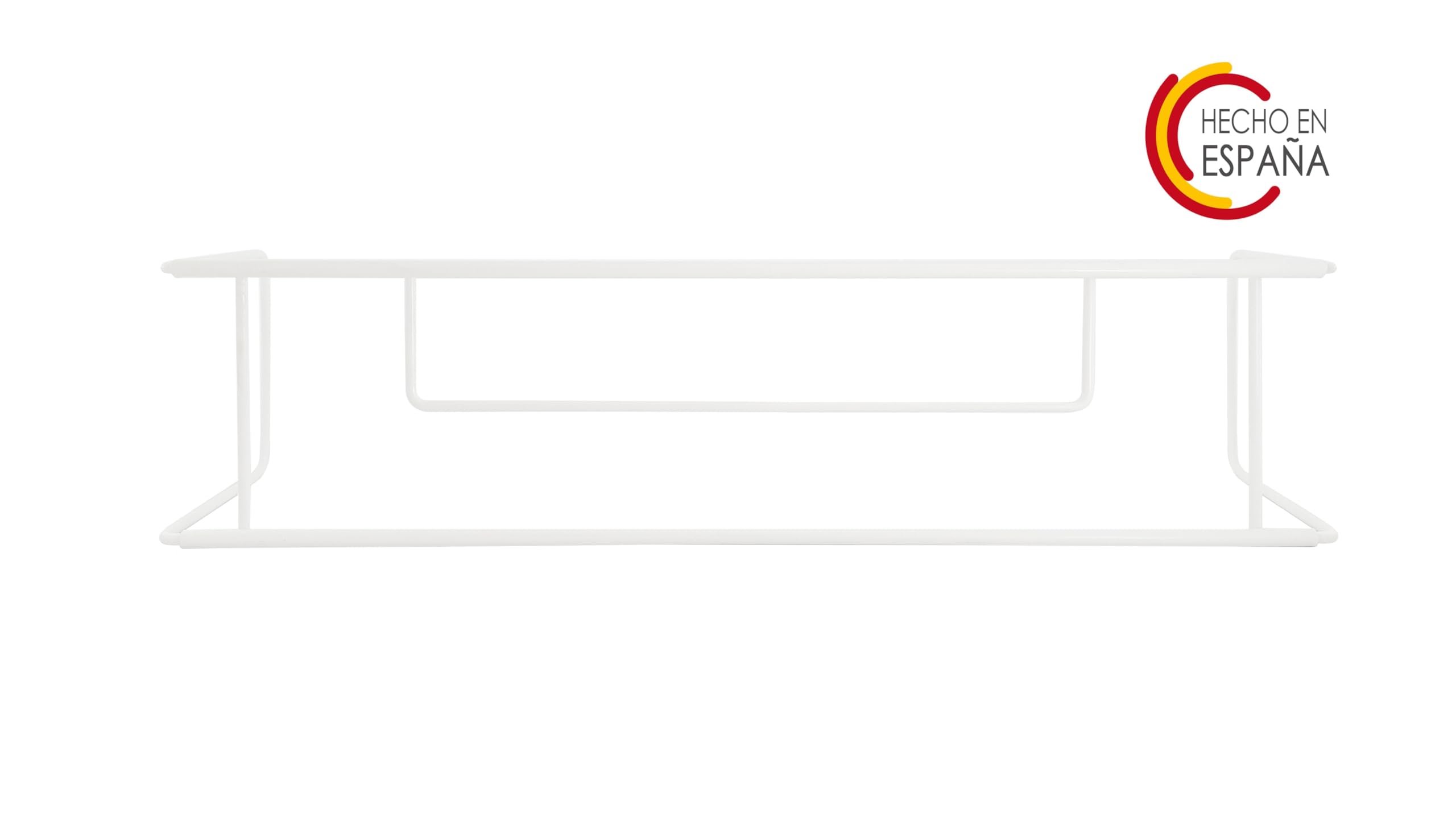 Balconcillo para Macetas, Portamacetas Ventana, Protector de macetas Ventana, Extensible 59 -101cm, Acero Lacado, Blanco | Incluye Tornillería