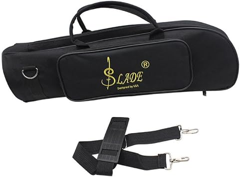 Trumpet Case Soft Trumpet Gig Bag Double Zipper Storage Case Trumpet Carrying Bag with Adjustable Single Shoulder Strap Trumpet Case Waterproof Trumpet Bag Trumpet Gig Bag for Professional Trumpet