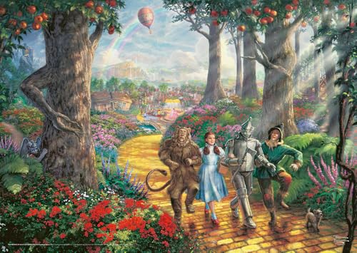Schmidt Spiele 58426 Thomas Kinkade, Warner, Wizard of Oz, Follow The Yellow Brick Road, 1000 Piece Jigsaw Puzzle