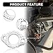 GY6 150cc Exhaust Gasket Kit with Bolt Nuts,Fit GMB139 Engine Moped Exhaust ATV Go Kart Scooter Exhaust with 50cc 70cc 90cc 110cc 150cc,Car Accessories Exhaust Flange Gasket