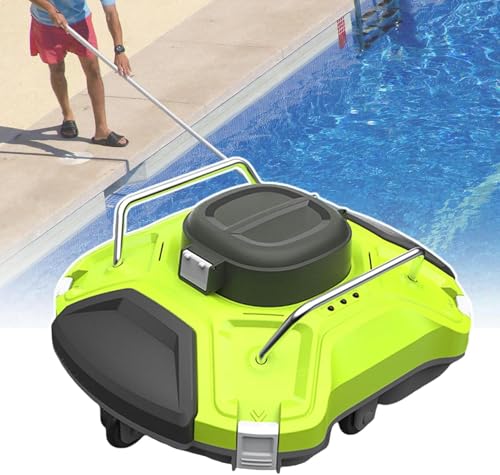 WQZzjm Robot Aspirador de Piscinas subacuático con filtros de 200 μM, Tiempo de Trabajo: 120 min.