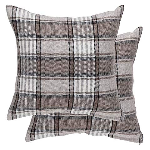 sourcing map Set of 2 Buffalo Check Pillow Covers Cover