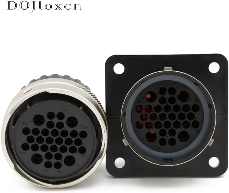 1 Set 31/32/48 Hole ITT Aviation Wiring Socket Waterproof Male Or Female Connector Plug Plastic Shell 192900-0425 192900-0475 - (Color: 48p female)