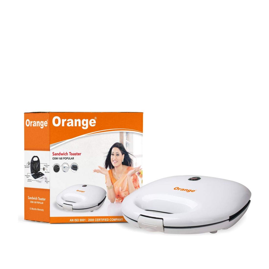 Buy Orange Electric Sandwich Maker/Toaster (White) Online at Low Prices