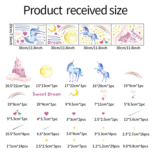 Vinilos Decorativos Unicornio que Brillan en la Oscuridad miniatura 3