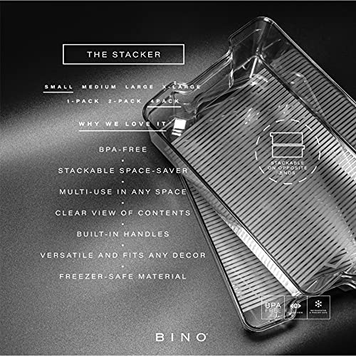 BINO | Stackable Storage Bins, Small  - Additional View