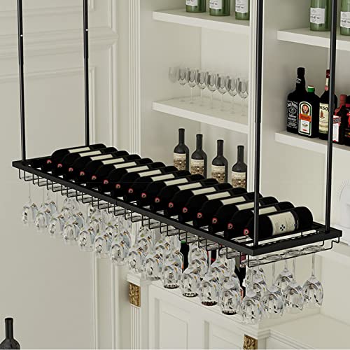 Porte-verre à vin en métal suspendu pour optimiser l'espace avec élégance - 7