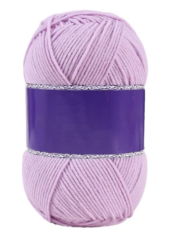Fil peigné en coton et acrylique pour crochet | Pelote 100g lot de 5 rouleaux