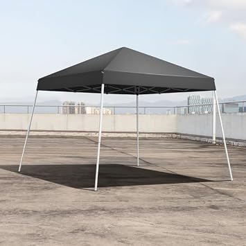 8x8 Pop Up Commercial Canopy Tent with Carrying Bag, Waterproof Instant Canopies for Wedding Party Commercial Event Pavilion, Grey