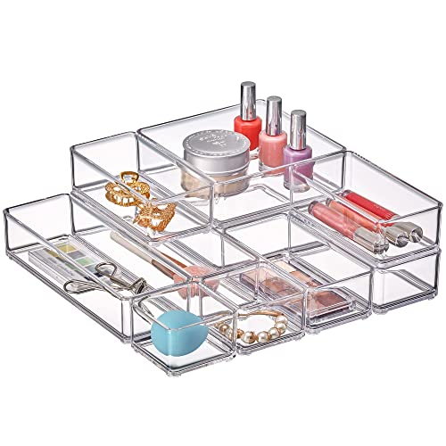 Amazing Abby - QuickSort - Plastic Stackable Organizers (10-Piece Set)
