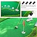 Roykaw Golf Putting Green - 5 x 10 Ft. Putting Mat, Professional Training Aid for Indoor & Outdoor, Green Mat w/ 3 Holes, Flags, Slope Sponges