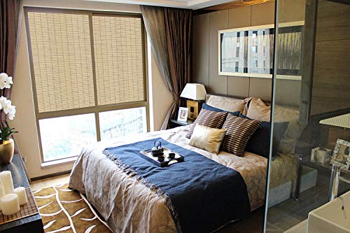 Qualsen Window Film Bamboo Static Decorative Privacy Window Films Non-Adhesive Anti Uv Window Sticker For Home Kitchen Bedroom Living Room (17.7 X 78.7Inch) #TOP1
