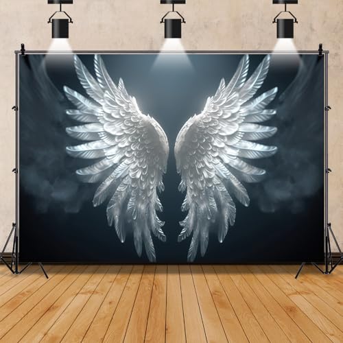 Fond de scène jésus chrétien avec plumes grises pour naissance