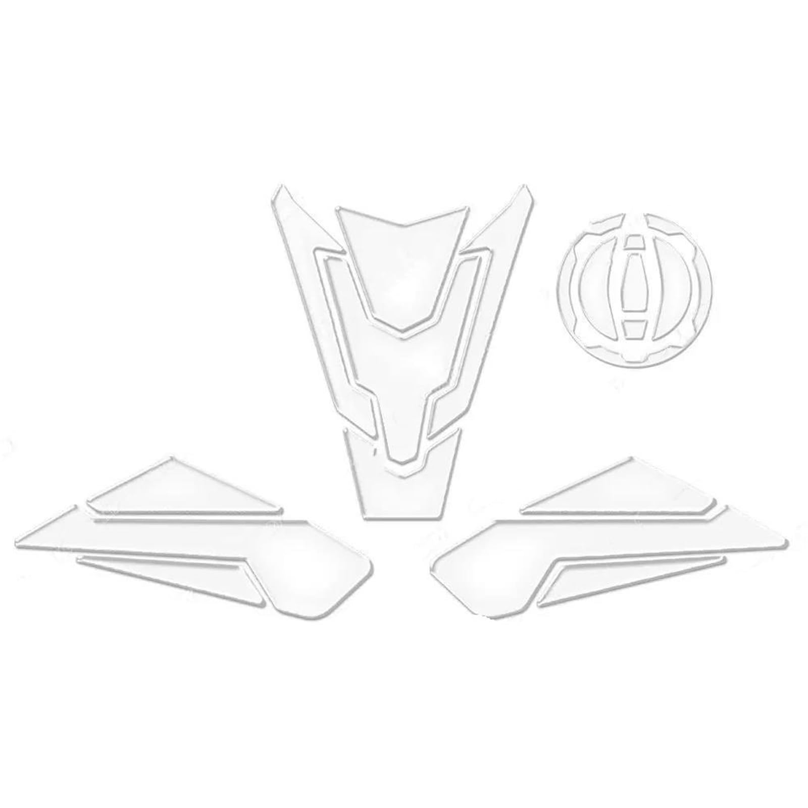 Slimes Color12 Motorcycle Fuel Tank Pad Stickers Transparent Protection Decals For Kawasaki For Z900 For Z 900 2017-2025(Color12)