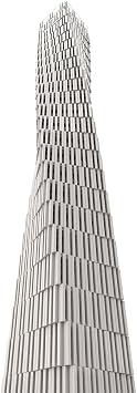 Architecture 1/800 Dubai Famous Landmark Building Kit, Street Scene Series Building Set (1031PCS)