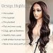 BlackSwern Brown Wig Chocolate Brown Body Wave Lace Front Wig Pre-plucked Pre-layered Pre-styled, Glueless Lace Wigs for Black Women