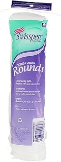 Swisspers Cotton Rounds 80 Count 100% Algodón...