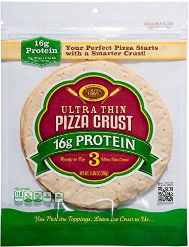 Golden Home Ultra Thin 16g Protein Pizza Crust, 3 crusts