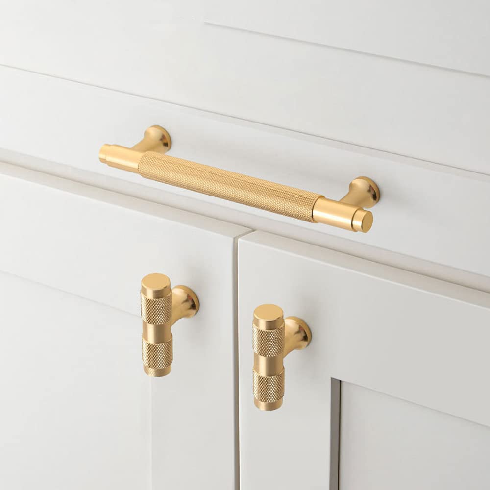 Set De 6 Pomos Dorados De Aleación De Aluminio Para Muebles – Incluye Tornillos Y Mini Destornillador, Fáciles De Instalar