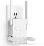 WiFi Extender Signal Booster, 5.8GHz & 2.4GHz Dual Band WiFi Booster Covers Up to 10200 Sq.ft and 45 Devices, Easy Setup, One Ethernet Port