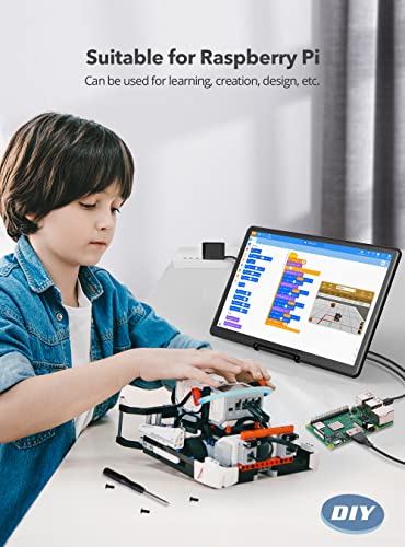 Newsoul Monitor Portátil com Tela Sensível Ao Toque, 15,6 '' Hdr 1080P Ips Raspb Pi Vesa Hdmi Vga