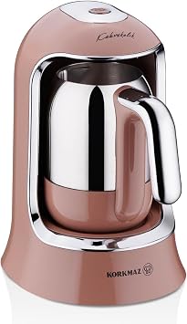 Korkmaz Kahvekolic Automatic Coffee Machine Mocha Chrome A860-17