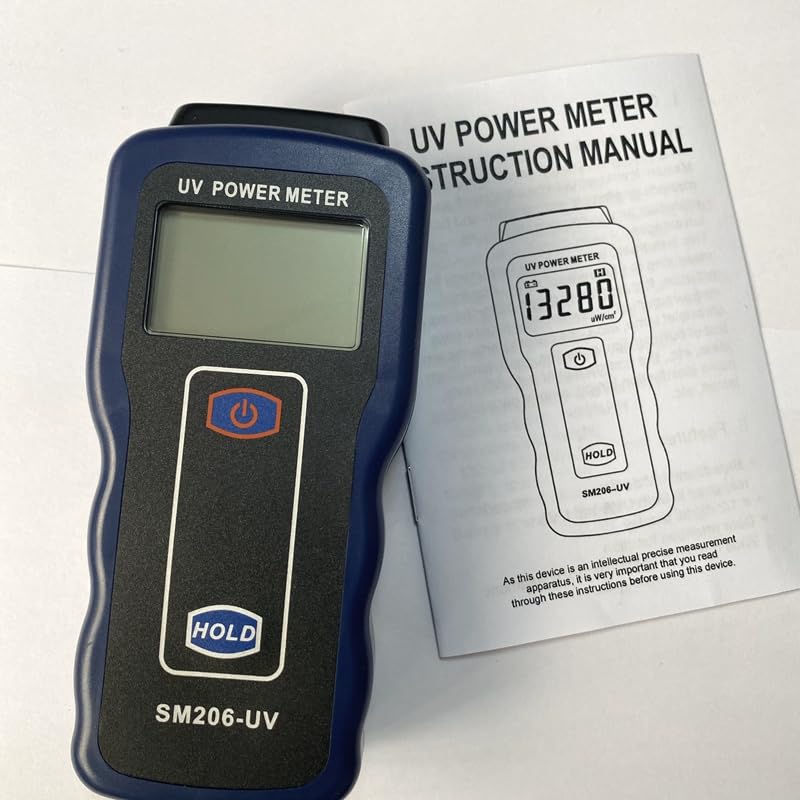 Miernik UV, Cyfrowy miernik mocy UV Wyświetlacz Szerokopasmowy detektor UV Lampa UVA UVB Folia słoneczna Źródło światła ultrafioletowego Tester intensywności promieniowania