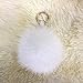 Schlüsselanhänger Schlüsselring Fluffy Ball Schlüsselbund Schlüsselbund Schlüsselanhänger Frauentasche Charm Anhänger-Weiß_15Cm