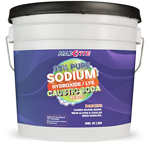 Sodium Hydroxide (Caustic Soda Beads) Lye 99 Pure (10lbs