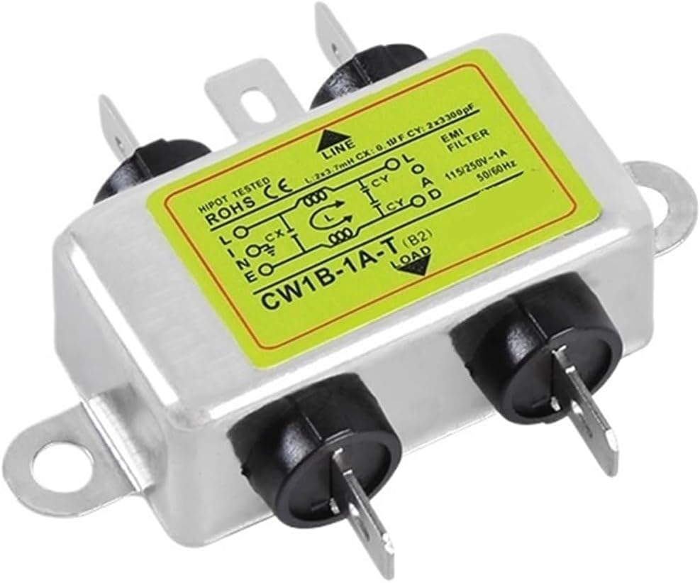 AC Purification 220V Single-Phase Power Supply Filter EMI Anti-Interference Purification Audio CW1B-T(B2) 1A3A6A10A(CW1B-1A-T(B2))