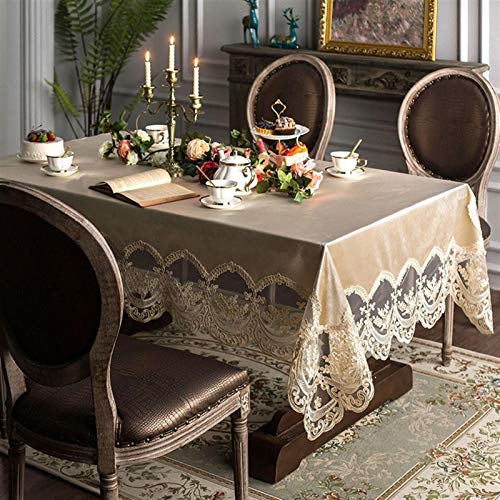 Nappe de table à manger en dentelle anti-plis RWRAPS - 5