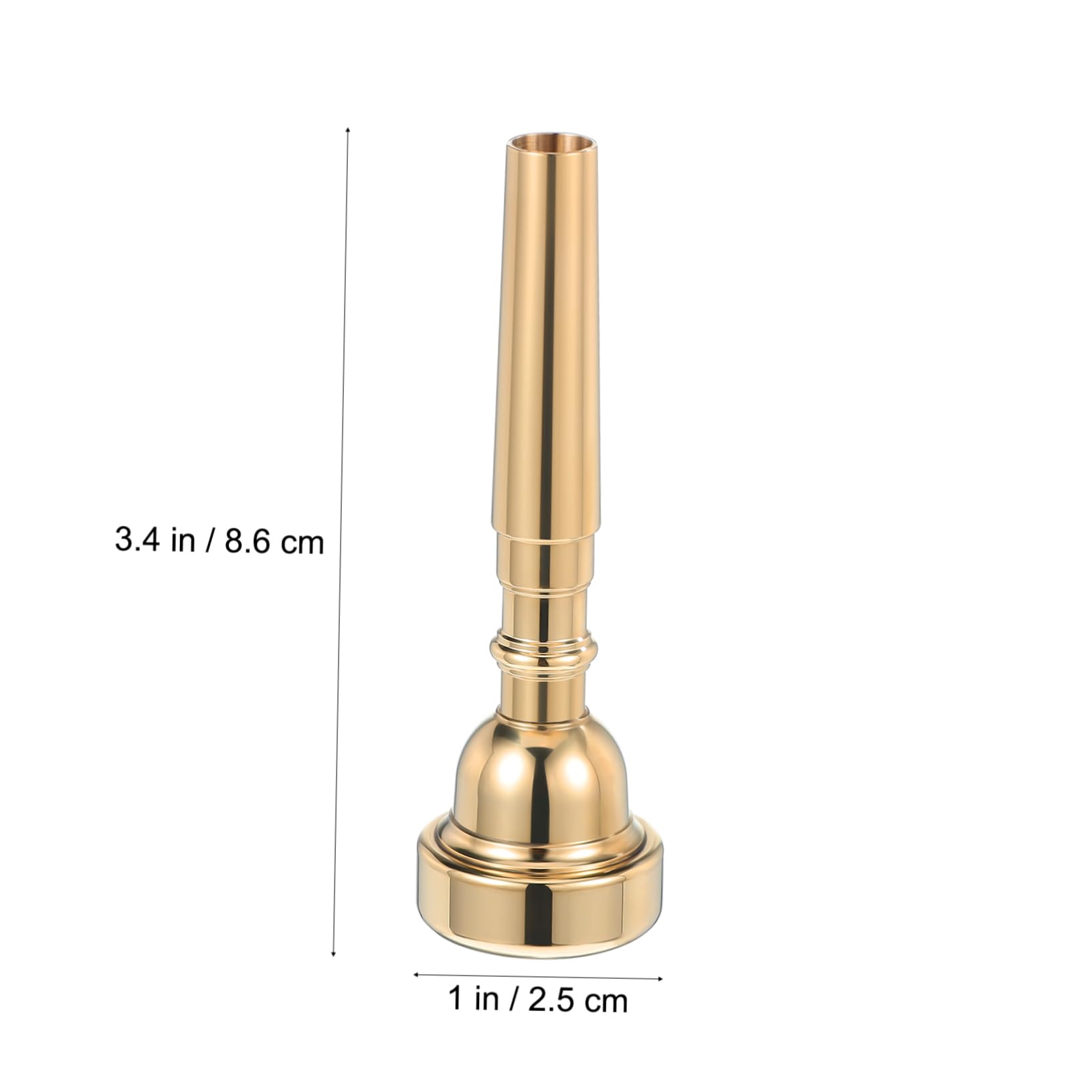 SHOWERORO Beginner Friendly Trumpet Mouthpiece Metal Construction Comfortable Fit and Easy to Maintain