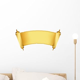 Wallmonkeys WM54860 Vector Illustration of Scroll of The Law Peel and Stick Wall Decals, 18" W x 9" H-Small
