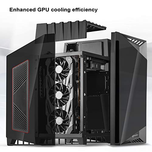 Image of Silverstone Technology LD03B-AF Airflow Version Mini-ITX Case Four Side Tempered Glass Panels Pre-Installed 2 x 120mm Fans USB Type-C x 1 SST-LD03B-AF