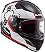 LS2 NC Casco per Moto, Hombre, Blanco/Negro/Rojo, M