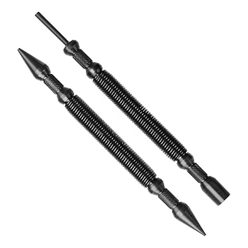 2-Piece Nail Setter Dual Head NailSet, Dual Head Nail Setter & Hinge Pin Remover Punch Set features 1/32-in, 1/16-in, 1/8-in