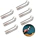TANIQIACA 6Pcs Bronze Brass Billiard Table Sphere Falling Prevention Rail Pocket for American Style Pool Snooker, Heavy Duty and Adjustable, includes Net to Catch Falling Balls, Easy