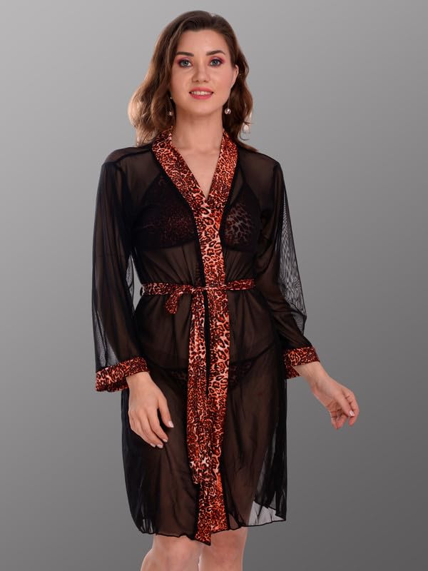 Image of Women Satin Lace Solid Print Babydoll Lingerie Honeymoon Nighty.