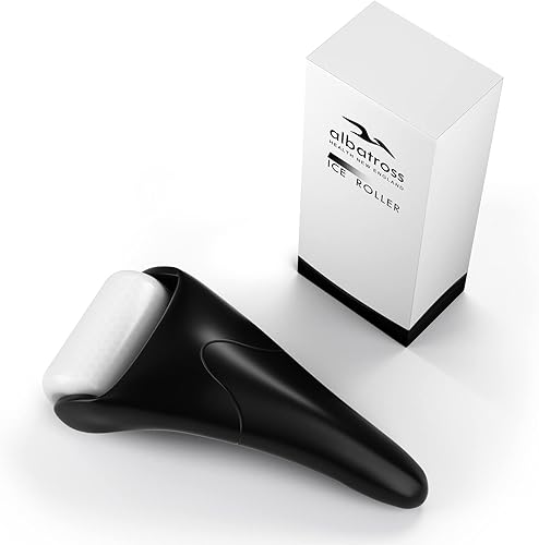 Albatross Health - Juego de rodillos de hielo y gua sha, cuidado de la piel para arrugas e hinchazón facial, herramientas de masaje facial