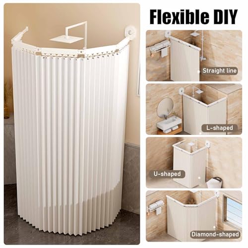 Tringle douche angle ventouse réglable : finis les trous dans vos murs !