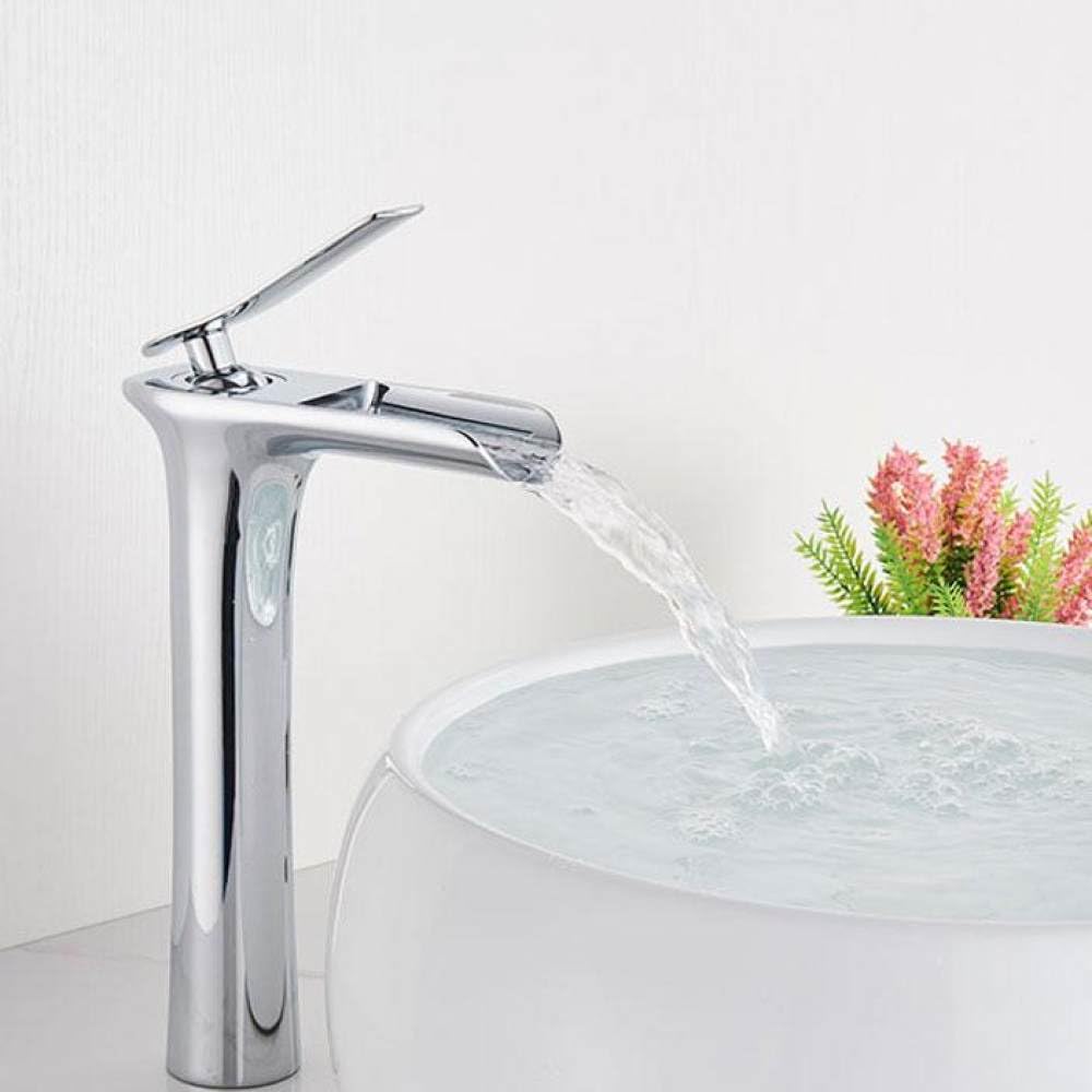 Robinet de salle de bain blanc et chrome mitigeur eau chaude froide